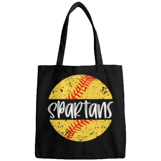 Softball Gift Spartans Softball Team Mascot School Spirit Game Day 13 Bags