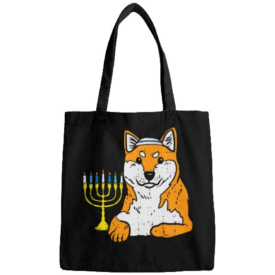 Akita Pet Jewish Shiba Inu Akita Dog Hanukkah Pajamas Chanukah PJs Dog Bags