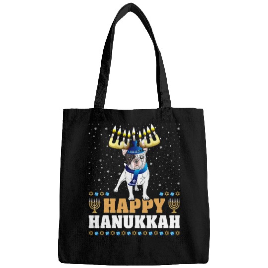 French Bulldog Pet Frenchie Dog Menorah Chanukah French Bulldog Hanukkah 127 Bags