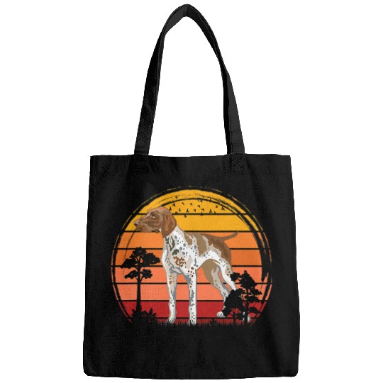 German Shorthaired Pet Retro German Shorthaired Pointer Dog GSP Mom Dad Dog Lover 8 Bags
