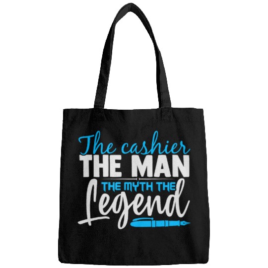 Gift for Cashier Dad The Cashier The Man The Legend Bags