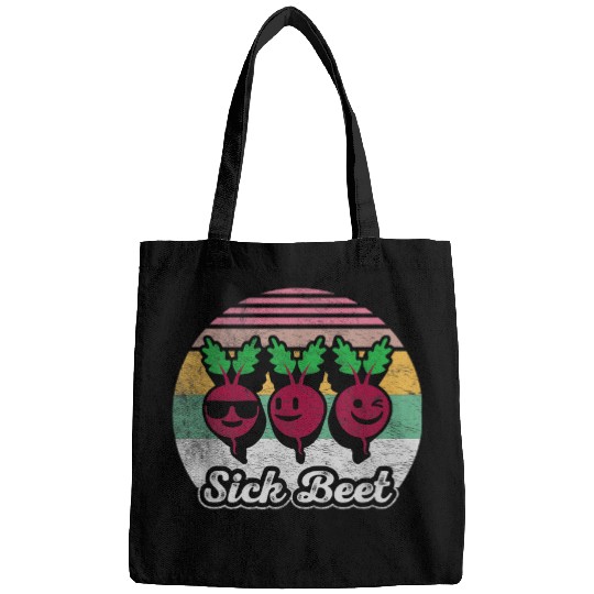 vintages Sick Beet Food Pun Beet Farmer Vegetable Funny Beet 25 Bags