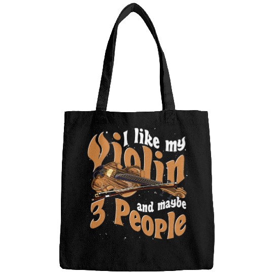 Funny Violin Player Orchestra Music Violinist Funny Violin Bags