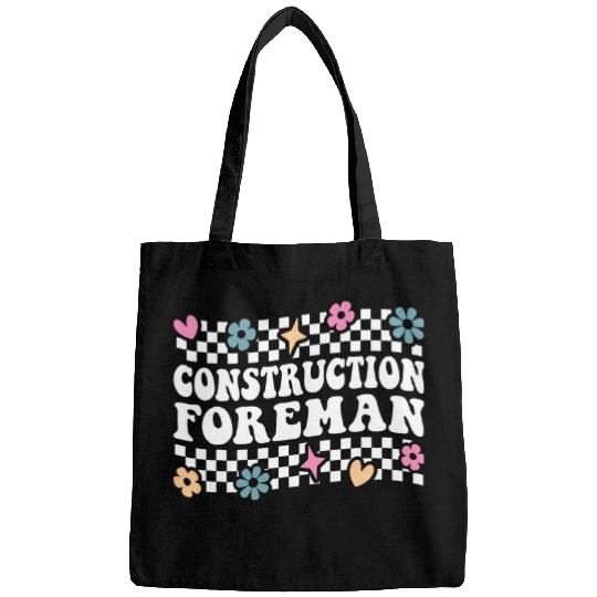 Construction Foreman Safety Job Title Workers vintages 22 Bags