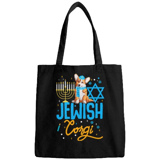 Corgi Pet Hanukkah Corgi Design For Jewish Welsh Corgi 366 Bags