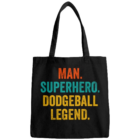 Sport Dodgeball Man Superhero Dodgeball Legend Funny Bags