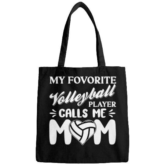 Sport Volleyball My Favorite Volleyball Player Call Me Mom Volleyball Coach Bags