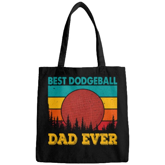 Sport Dodgeball bests Dodgeball Dad Ever has vintages and humorous aesthetic Bags