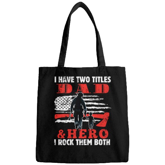 Discover Proud Dad And Hero And I Rock Them Both Father Days Gifts Bags