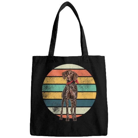 German Shorthaired Pet Retro German Shorthaired Pointer Dog GSP Mom Dad Dog Lover 9 Bags