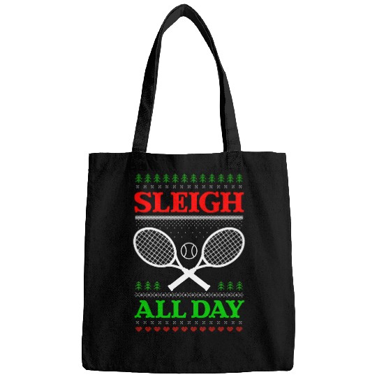 Sport Tennis Sleigh All Day Design Christmas Bags
