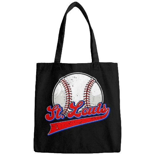 Sport Baseball Vintage St. Louis Cityscape Baseball Lover Player and Fans 3 Bags