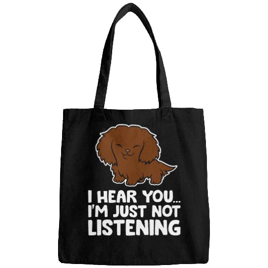 Boykin Spaniel Pet I Hear You Im Just Not Listening Bags