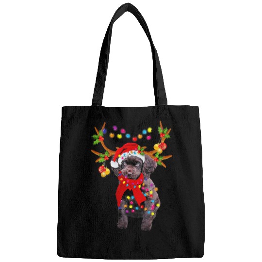 Boykin Spaniel Pet Gorgeous Reindeer Christmas Lights Tree Xmas Bags
