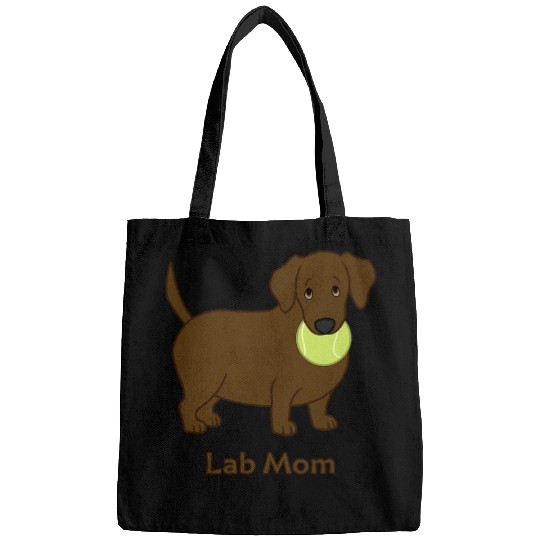 Labrador Pet Cute Fat Chocolate Labrador Retriever Lab Mom Bags