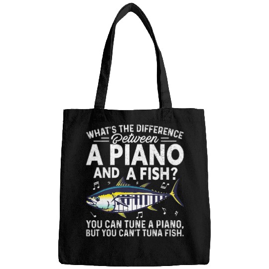 Funny Piano Tuna Fish Music Sarcastic Joke Gift Bags
