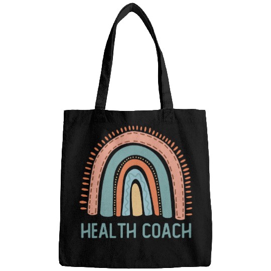 Pastel Rainbow Fitness Health Coach Bags