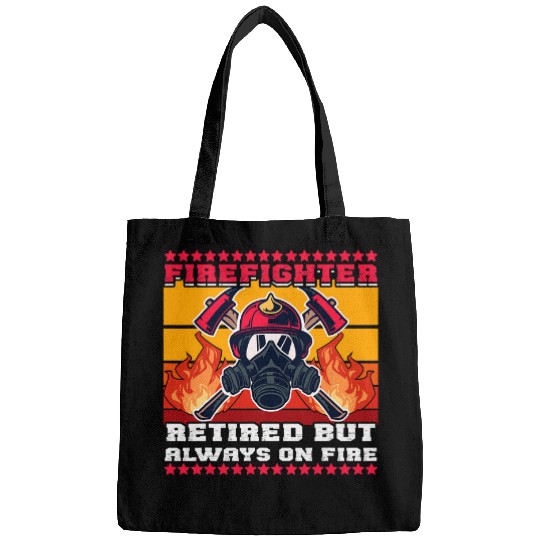Volunteer Firefighter Fireman Retired on Fires 2Firefighters Bags