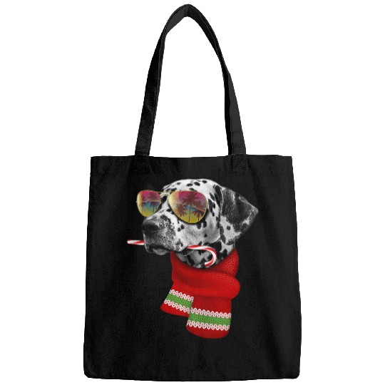 Dalmatian Pet Christmas in July Dalmatian Sunglasses Bags