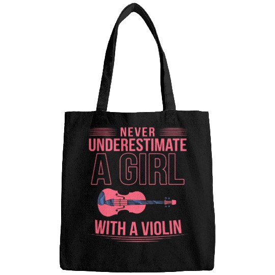 Funny Violin Violinist Orchestra Music Girls Musician Women Violin Bags
