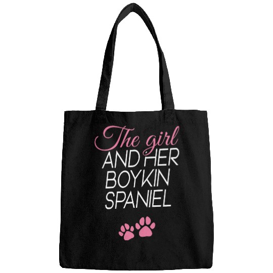 Boykin Spaniel Pet Womens The girl and her Boykin Spaniel dog dogs paws dog school Bags