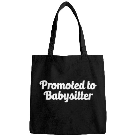 Promoted to Babysitter Grandparents Fathers Mothers Day Gift Bags