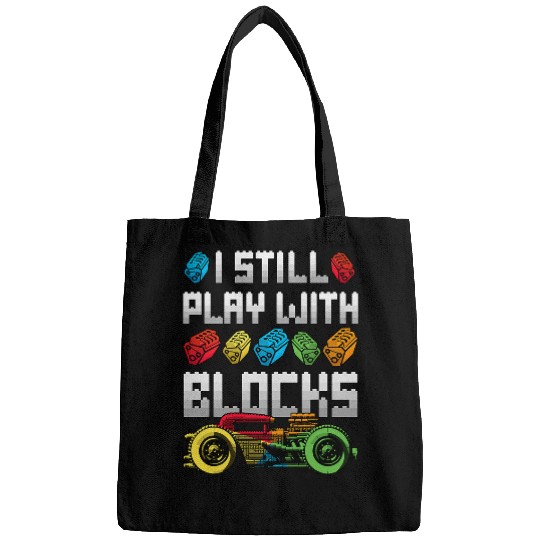 Discover Cool Car Guy Mechanic Dad Gearhead I Still Play With Blocks Bags