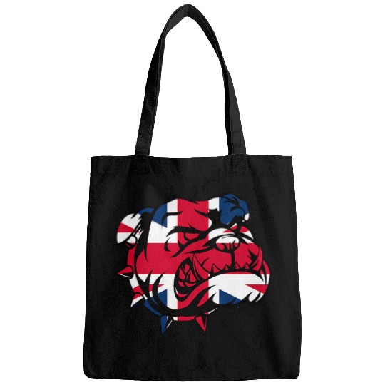 English Bulldog Pet British Bulldog Union Jack Flag Bags