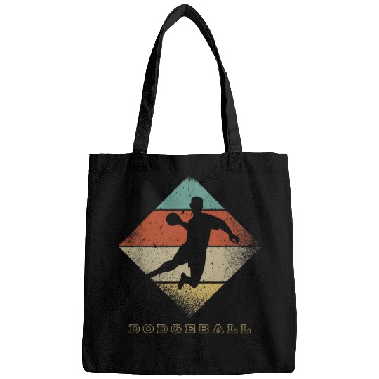 Sport Dodgeball Retro Dodgeball Player 1960s 1970s Style Dodgeball Bags