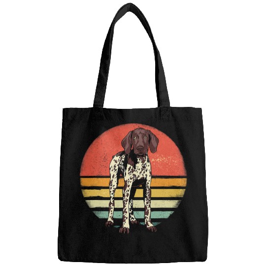 German Shorthaired Pet Retro vintages German Shorthaired Pointer GSP Pet Dog Lover 2 Bags