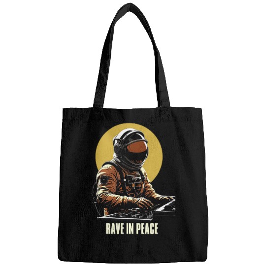 Cosmonaut Sigma Phonk EDM astronaut DJ Rave in peace 1 Bags