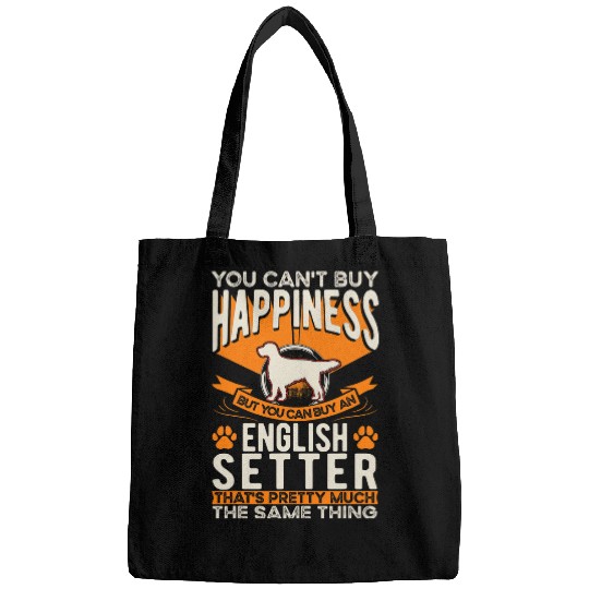 English Setter Pet English Setter Happiness Bags