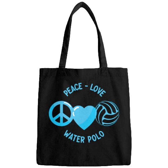 Discover Sport Waterpolo Player Aquatic Sports Peace Love Bags