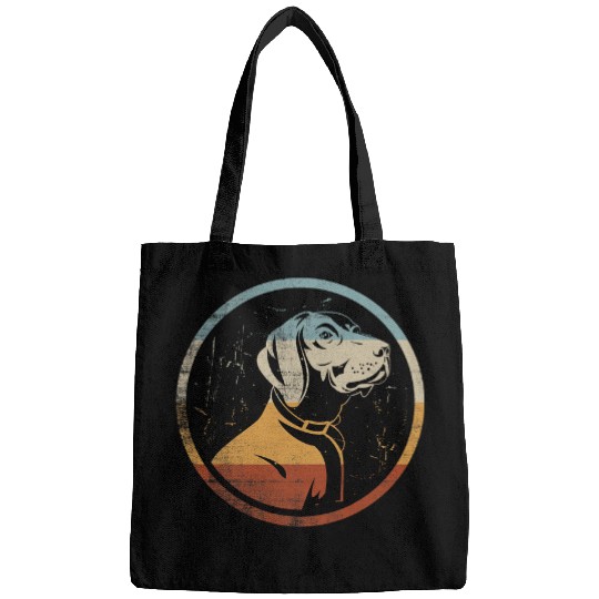 German Shorthaired Pet Retro vintages Dog Design German Shorthaired Bags