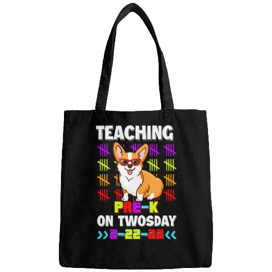 Corgi Pet Welsh Corgi Teaching Corgi Pre k On Twosday 2 22 22 22nd February Bags