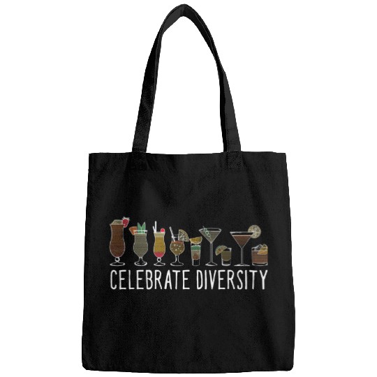 Mixologist Cocktail Lover Bartending Bar Celebrate Diversity Bags