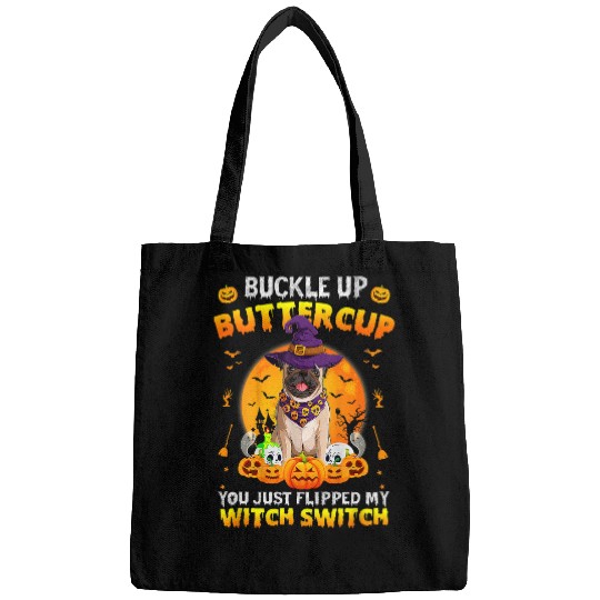 Pug Pet Buckle Up Buttercup Halloween Costume Bags