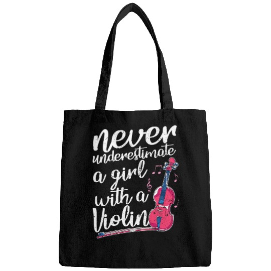 Funny Violin Violinist Orchestra Music Violin Player Girls Women Violin Bags