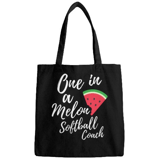 Sport Softball One In A Melon Dedicated Softball Coachs Funny Watermelon Bags