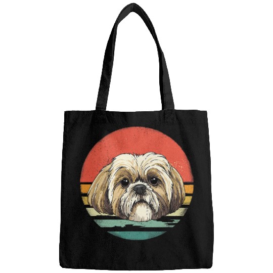 Shih Tzu Pet Dog Animal Face Pet Puppy Shih Tzu Mom Dad Bags