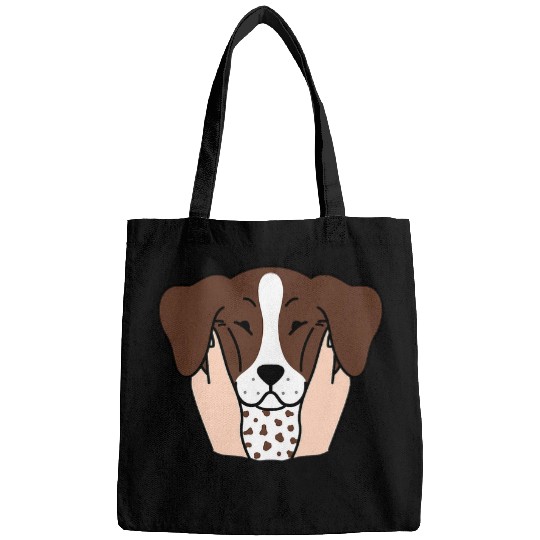 German Shorthaired Pet Chubby Cheeks Funny Bags
