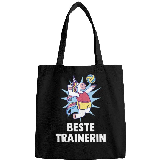 Sport Volleyball Unicorns Womens Volleyball Trainer Unicorns Funny Volleyball Coach Bags