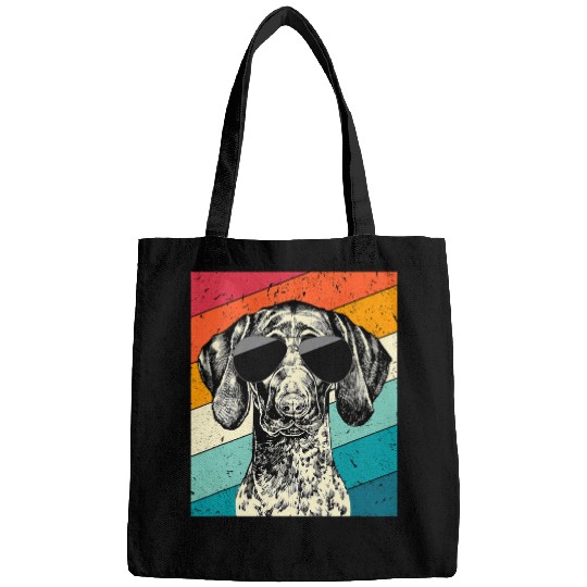 German Shorthaired Pet Retro vintages German Shorthaired Pointer Sunglasses GSP Bags