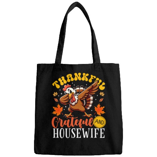 Thankful Grateful And Housewife Thanksgiving Turkey Bags