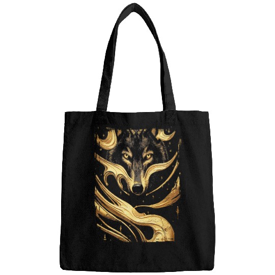 Coyote Mammal Animal for wolfs lovers wolfs Art Canis lupus wolfsdog 3 Bags