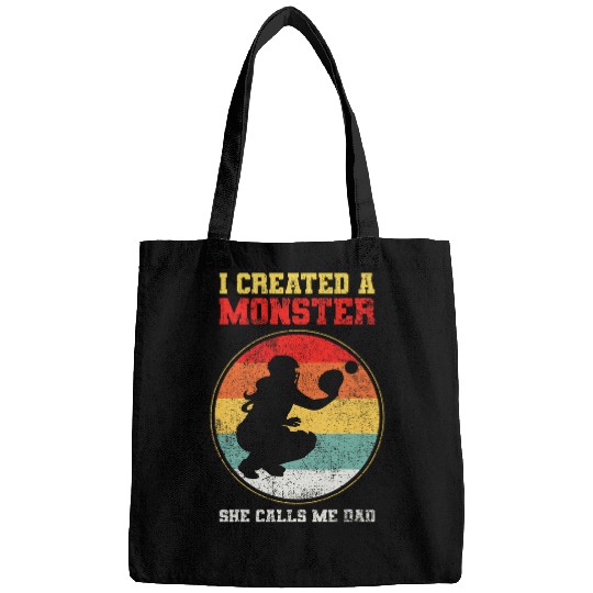 Sport Softball Catcher Softball Dad Fathers Day Bags