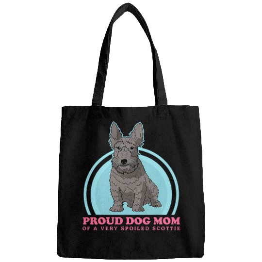 Scottish Terrier Pet Mom Of A Spoiled Scottie Dog Owner Scottish Terrier 2 Bags