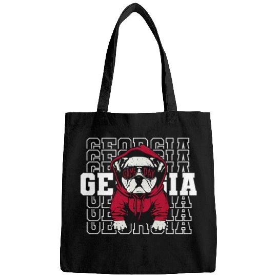 English Bulldog Pet Bulldog Sunglasses Game Day College Football Bulldog Womens Bags