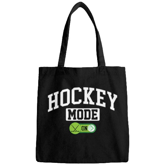 Hockey Mode on Funny Hockey Coachs Player Bags