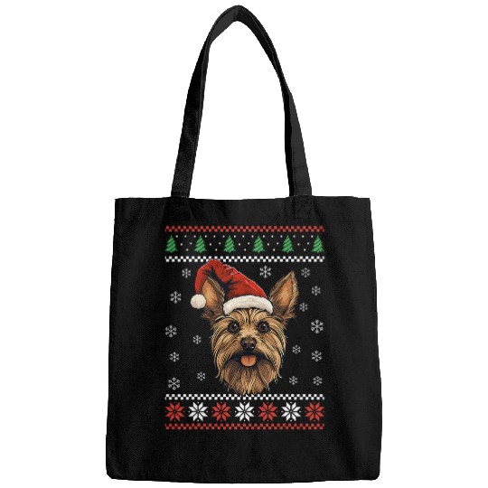 Yorkshire Dog Ugly Christmas Sweater Yorkie xmass Adults Kids Bags